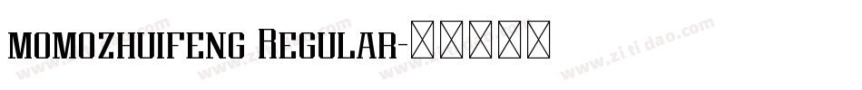 momozhuifeng Regular字体转换